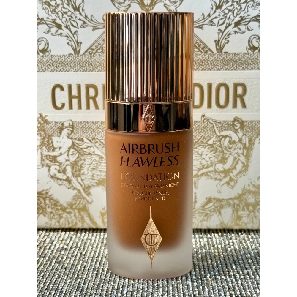 Charlotte Tilbury Airbrush Flawless Foundation 15.5 Cool Hard to Find Dark Shade
